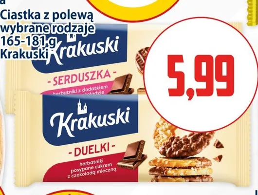 Ciastka z polewą Krakuski promocja w Kupiec