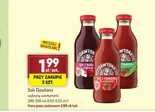 Sok Dawtona z pomidorów klasyczny promocja w Avita
