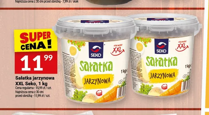 Sałatka jarzynowa XXL Seko promocja w Twój Market