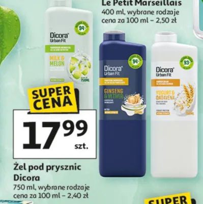 Żel pod prysznic Dicora promocja w Auchan
