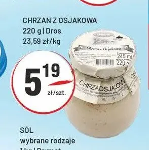 Chrzan z Osjakowa Dros promocja w Sedal