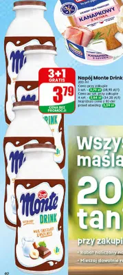 Napój Monte Drink promocja w Dino