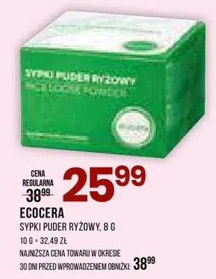 Sypki puder ryżowy Ecocera promocja w Drogerie Natura