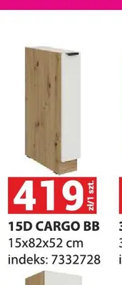 Szafka kuchenna Aria 15D Cargo Bb promocja w Merkury Market