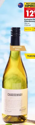 Wino Exclusive Selection Chardonnay wytrawne białe promocja w Biedronka