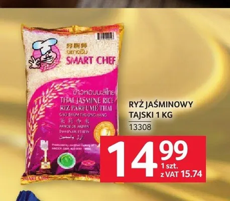 Ryż jaśminowy tajski Smart Chef promocja w Selgros