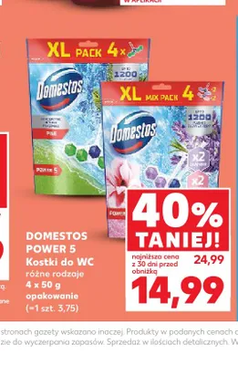 Kostka do WC Domestos Power 5 Pine promocja w Kaufland