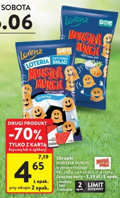 Chrupki Monster Munch Original promocja w Intermarche