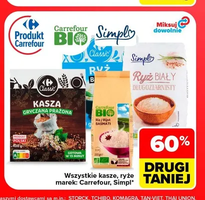 Kasza gryczana prażona Carrefour Classic promocja w Carrefour Market