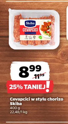Cevapcici w stylu chorizo Skiba promocja w Netto