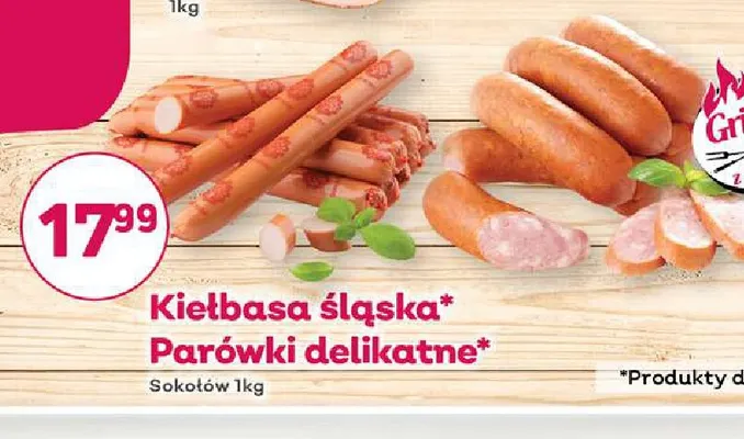 Parówki delikatne Sokołów promocja w Bliski