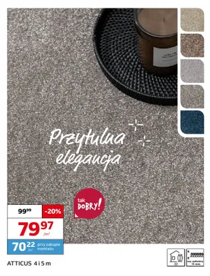 Wykładzina dywanowa Atticus 4 m promocja w Komfort