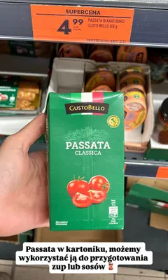 Passata Classica w kartoniku promocja w Biedronka