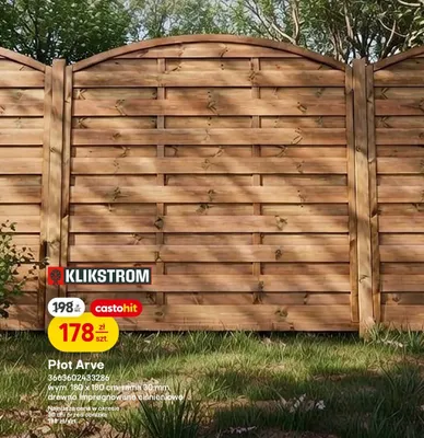 Płot Arve promocja w Castorama