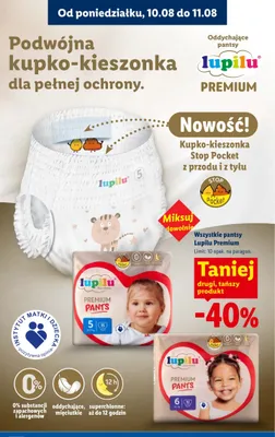 Pantsy Lupilu Premium promocja w Lidl