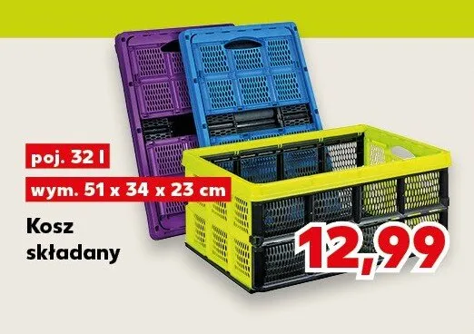 Kosz składany 32 l promocja w Kaufland