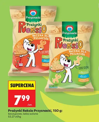 Prażynki Reksio Przysnacki keczupowe promocja w Biedronka