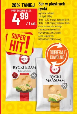 Ser w plastrach Rycki promocja w POLOmarket