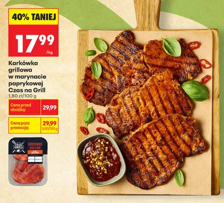 Karkówka grillowa w marynacie paprykowej Czas na Grill promocja w Biedronka