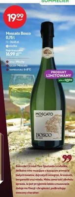 Wino musujące słodkie Moscato Bosco dei Cirmioli promocja w Żabka