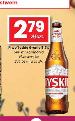 Piwo Tyskie Gronie 5,2% promocja w emma MARKET