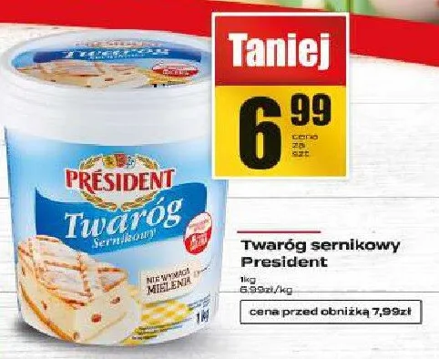 Twaróg sernikowy promocja w Supeco