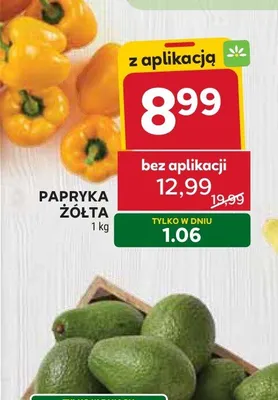 Papryka żółta promocja w Stokrotka