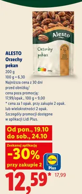 Orzechy pekan Alesto promocja w Lidl