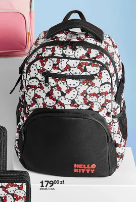 Plecak Hello Kitty czarno-biały promocja w Empik