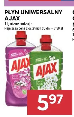Płyn uniwersalny Ajax promocja w Stokrotka