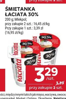 Śmietanka Łaciata 30% promocja w Stokrotka
