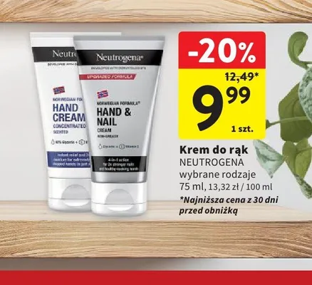Krem do rąk NEUTROGENA promocja w Intermarche