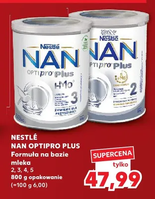 Formuła na bazie mleka 2 Nestlé NAN Optipro Plus promocja w Kaufland