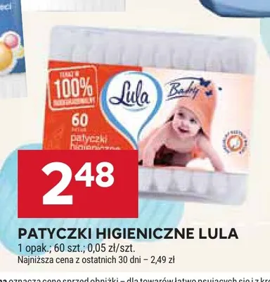 Patyczki higieniczne Lula Baby promocja w Stokrotka