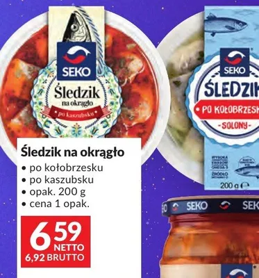 Śledzie na okrągło po kaszubsku Seko promocja w Makro