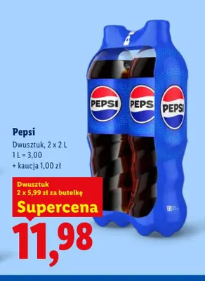 Napój gazowany Pepsi 2-pak promocja w Lidl