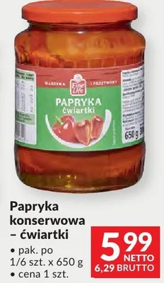 Papryka konserwowa ćwiartki promocja w Makro