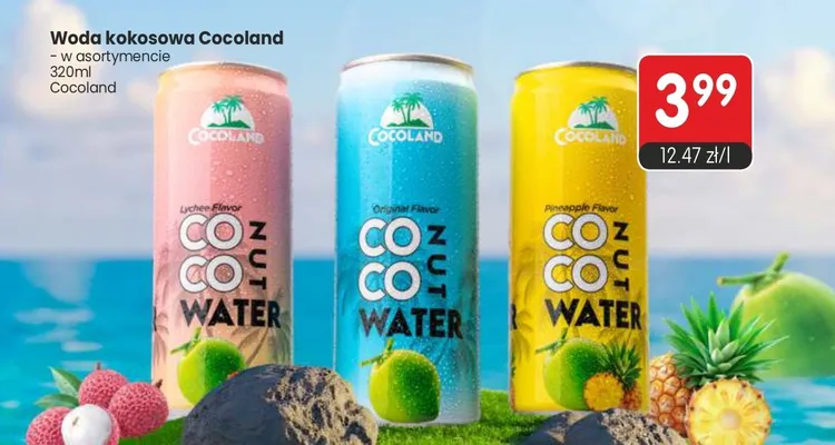 Woda kokosowa o smaku ananasowym promocja w Market Point