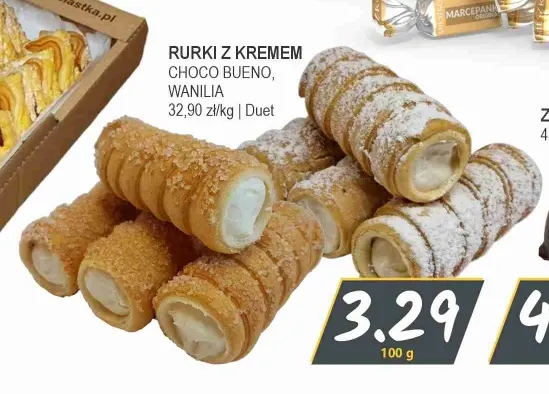 Rurki z kremem wanilia Duet promocja w Słoneczko