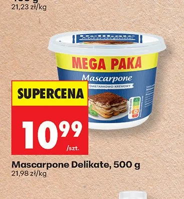 Mascarpone Delikate promocja w Biedronka