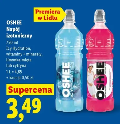 Napój izotoniczny icy hydration promocja w Lidl