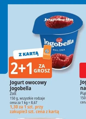 Jogurt owocowy Jogobella promocja w Leclerc