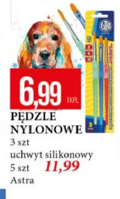Pędzle nylonowe Astra 5 szt promocja w Leclerc