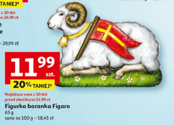 Figurka baranka Figaro promocja w Auchan