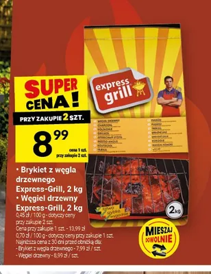 Brykiet z węgla drzewnego Express-Grill promocja w Twój Market