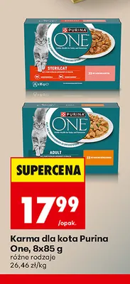Karma dla kota Purina One Sterilcat 8-pak promocja w Biedronka