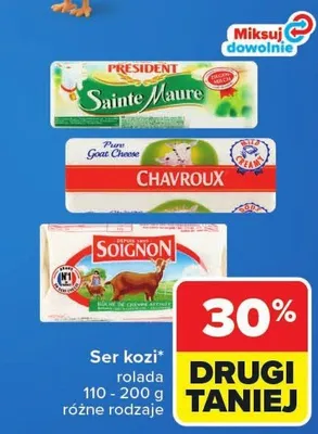 Ser kozi rolada Soignon promocja w Carrefour