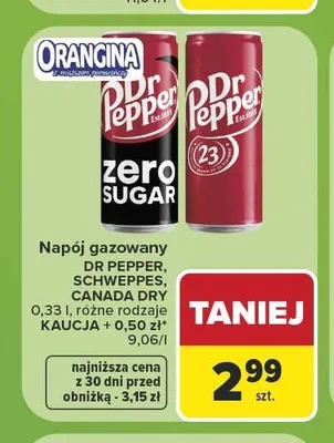 Napój gazowany Dr Pepper promocja w Carrefour