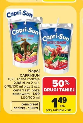 Napój Capri-Sun Mystic Dragon promocja w Carrefour Market