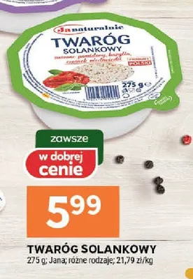 Twaróg solankowy promocja w Stokrotka